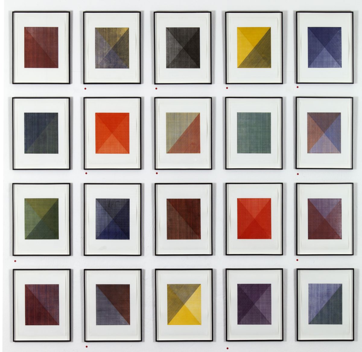 Click the image for a view of: Lake series. Multi-plate colour etchings. Installation view